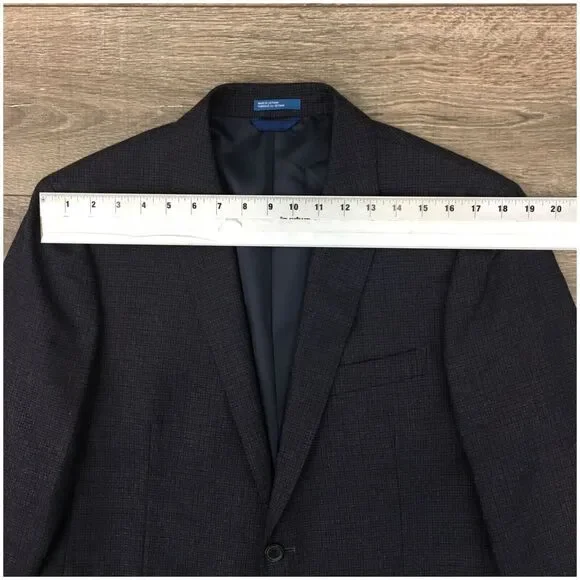 14TH Union Mens Blazer Sport Coat Two Button‎ Casual Jacket 42S Slim Wool Suits